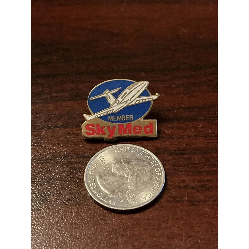 SkyMed Member Airplane Lapel‎ Hat Pin